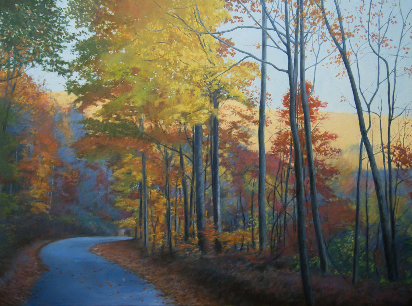 "Road to the Valley # 3"    30" X 40"    oil on linen