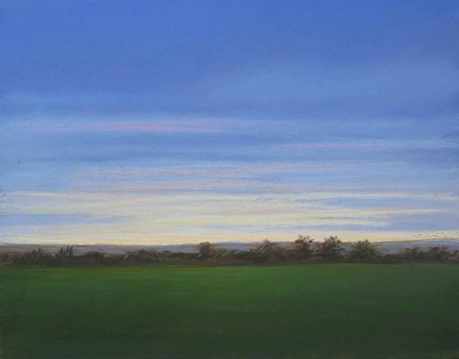 Small Works Series "Late Evening Landscape"  pastel on panel   8" X 10"  available