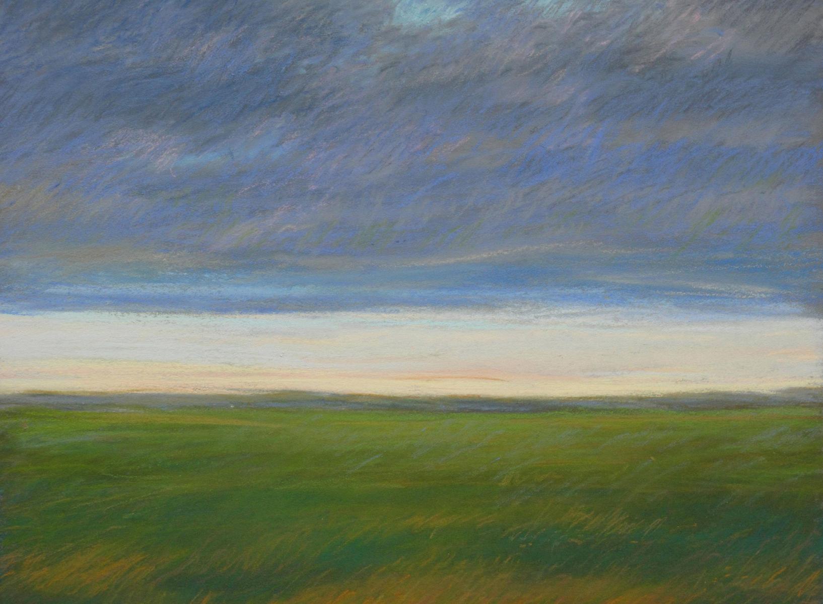 Small Works Series  "Early Morning on the Marsh # 1"    8" X 10"    pastel on panel
